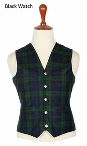 Argyle Weste Weste Scottish Kilt Vest Black Watch 5 Knöpfe Weste - Bild 1 von 2