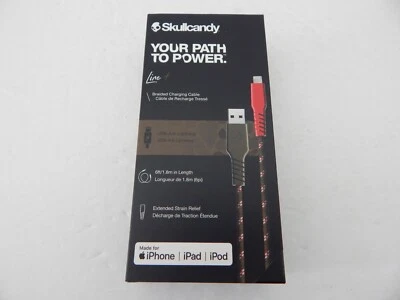 Skullcandy USB-A to Lighting Connector 6 Feet Red/Army Green New - Image 1 of 3