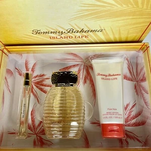 ISLAND LIFE Tommy Bahama For Women Set: EDP Spray + Mini EDP + Body Lotion - NEW - Picture 1 of 6