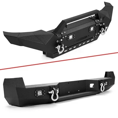 Front/ Rear Bumper W/ LED Lights & D-Rings For Toyota Tacoma 2005-2015 - Image 1 of 4