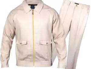 Juego de jogger de lino Prestige LNG-135 CD avena - Imagen 1 de 8