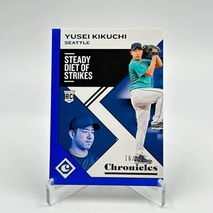 2019 PANINI CHRONICLES Blue #23 YUSEI KIKUCHI #16/50 ROOKIE - Picture 1 of 2