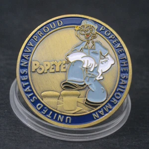 USA Navy Proud USN Popeye Chief Petty Officer Challenge Coin Collectible Gift - Bild 1 von 6