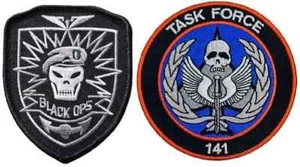 Black Ops Task Force 141 Call of Duty Tactical Patch | 2PC HOOK BACKING  3.5" - Picture 1 of 1
