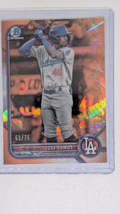 2022 Bowman Chrome Sapphire Edition #BCP-228 Jose Ramos Prospects Orange #/75 - Picture 1 of 2