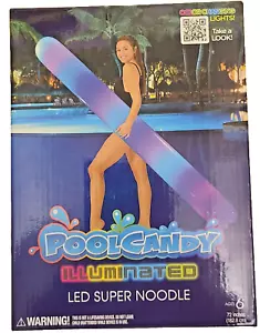 ❤️PoolCandy- 72 In. Illuminated Giant Color Changing LED Pool Noodle Water❤️ - Picture 1 of 6