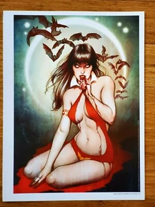 VAMPIRELLA KUNSTDRUCK von Jenny Frison POSTER 12" x 16" VAMPIR DRACULA - Bild 1 von 3
