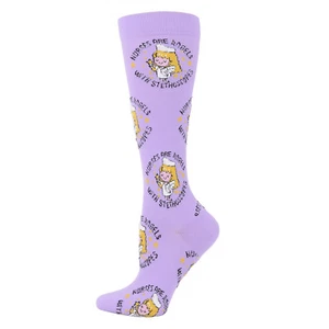Valencia Med Women's Nurse Compression Socks, Nurse Angel and other prints! - Picture 1 of 18