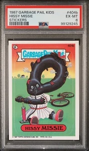 1987 Topps Garbage Pail Kids HISSY MISSY Puzzle Back #404b PSA 6 - Picture 1 of 4