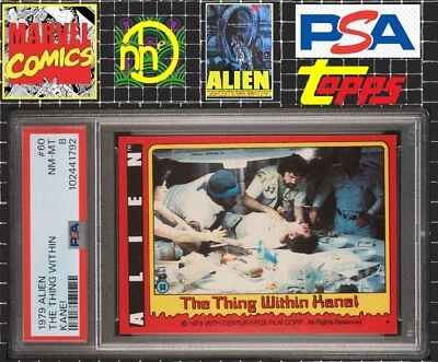 1979 Topps Alien - 60 The Thing Within Kane! - PSA 8 NM-MT - Image 1 of 4