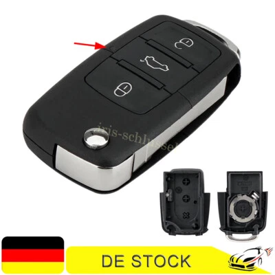 Klapp schlüssel 3 Tasten Auto schlüssel Gehäuse Fernbedienung für VW Skoda Seat