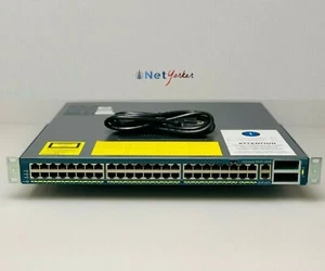 Cisco WS-C4948-10GE 48 Port Gigabit Ethernet Switch - Same Day Shipping - Picture 1 of 3