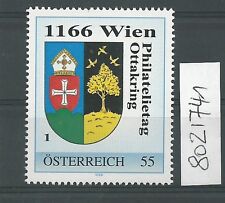 Österreich PM personalisierte Marke Philatelietag 1166 WIEN 8021741 **