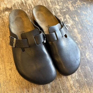 Birkenstock Boston Uomo Taglia 42 - Zoccoli neri in pelle oliata - Foto 1 di 18