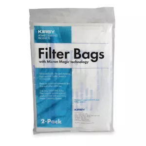 Fits For Kirby VACUUM WHITE CLOTH micron magic BAGS F STYLE G4 G5 G6 G7 G7D G10D - Picture 1 of 6