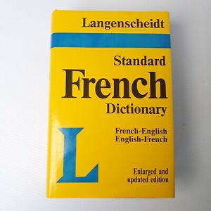 Langenscheidt Standard French Dictionary French-English English-French Hardcover