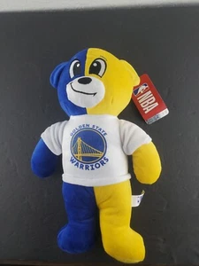 Golden State Warriors Yellow & Blue Teddy Bear Plush Official NBA NEW - Picture 1 of 2