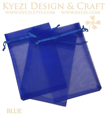 50/100/150/200 Drawstring Organza Bag Jewelry Pouch Wedding Party Favor Gift Bag - Image 1 of 4