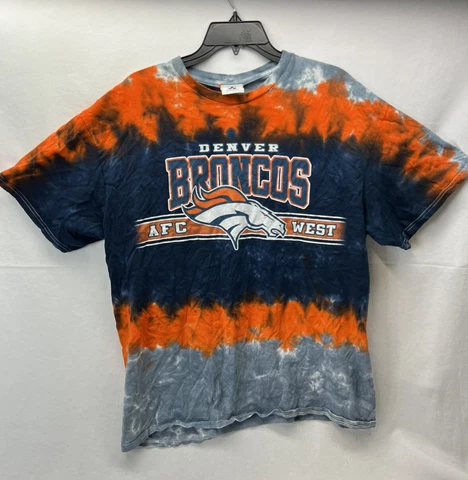 VTG Denver Broncos T-Shirt Men’s XL Tie Dyed NFL Team Apparel AFC West Football Cover