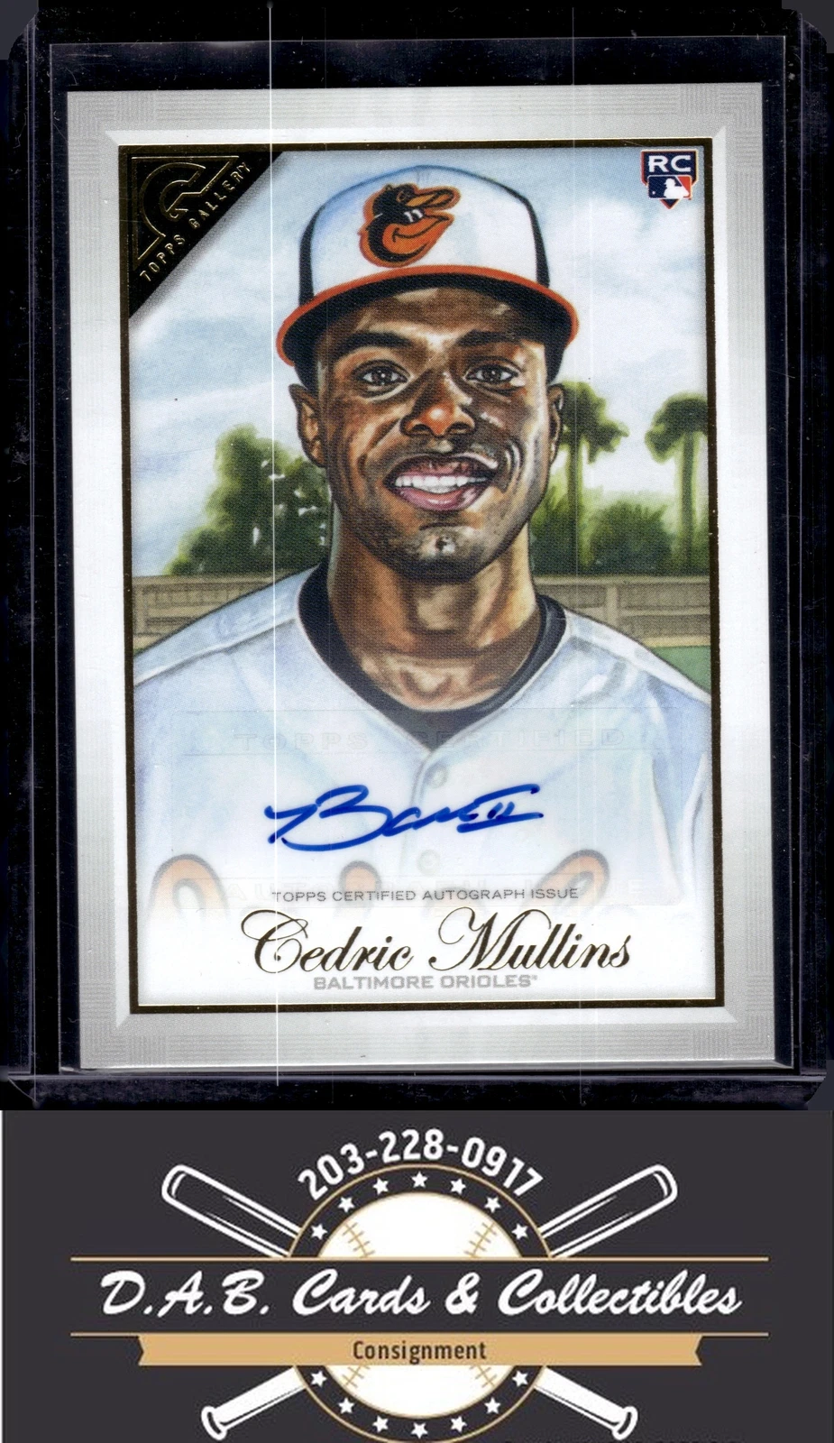 2019 Topps Gallery #96 Cedric Mullins Autographs Auto Baltimore Orioles E02
