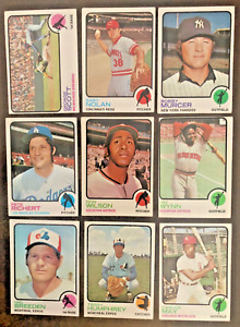 1973 Topps Baseball Singles Cards #1-#264 - List in Description Volume Discount