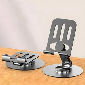 Adjustable Cell Phone Stand for Desk with Non-slip Rubber,360°Metal Phone Holder - Picture 1 of 9