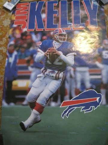 JIM KELLY Buffalo Bills QB 1992 Vintage Original Starline 22x34 Football POSTER Cover