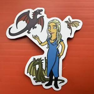 Pegatina Simpsonizada Daenerys Targaryen Los Simpson Juego de Tronos GOT - Imagen 1 de 1