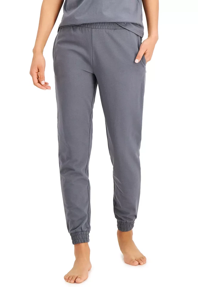 Pantalones de chándal de algodón para mujer JENNI talla S pequeños salón gris hierro fundido Foto 1 de 2