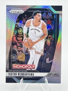 Victor Wembanyama Silver Prizm 2024-25 Monopoly Prizm Basketball #73 Wemby Spurs - Picture 1 of 2