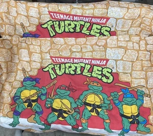 Zwei Vintage 1988 TMNT Kissenbezüge Teenage Mutant Ninja Turtles (sehr gepflegt) - Bild 1 von 6