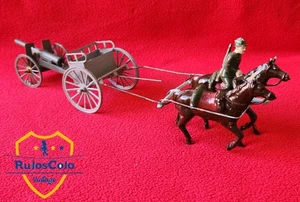 J.S.F. JUEGO DE CAÑONES PLOMO PRIMERA GUERRA MUNDIAL SOLDADO BRITÁNICO de colección 1950 Jouet Standard Francais - Imagen 1 de 24