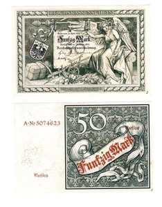 u Reproduktion Schein Deutschland 50 Mark 1882 Pick #6 657 - Bild 1 von 1