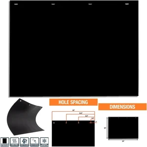 2 Stück super robuste schwarze Polymer Schmutzfänger 24x18 Zoll RC18PPB kein Gummi - Bild 1 von 6