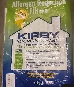 For KIRBY VACUUM BAGS:6 Sentria UNIVERSAL~ F Style MICRON MAGIC Hepa White Cloth - Picture 1 of 7