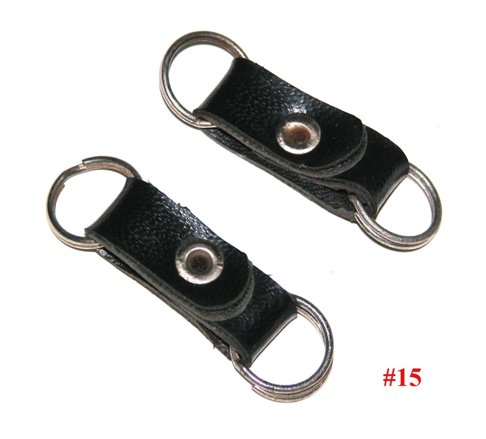 Extensores de anillo de correa de cuero vintage para cámara - Par #15 Foto 1 de 2