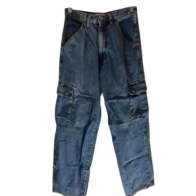 Guess Womens Denim Cargo Pants Size 29 Style 34815 100% Cotton Made USA  #H-28 - Image 1 of 4