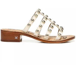 Sam Edelman Juniper Leder Slipper Zehenschlaufe Pantoletten Sandalen - Bild 1 von 10