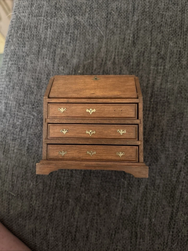 Casa de muñecas miniatura Chippendale inclinada recepción La casa de las miniaturas 1:12 Foto 1 de 1