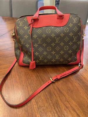 Bolso de Hombro LOUIS VUITTON Retiro Casi Nuevo Monograma Lona 2 Vías Cerise Foto 1 de 4