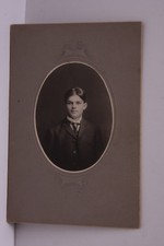 B&W Formal Photo Young Man Boy in Suit 4 1/2 x 6 1/2" Mounted Print VINTAGE A07B