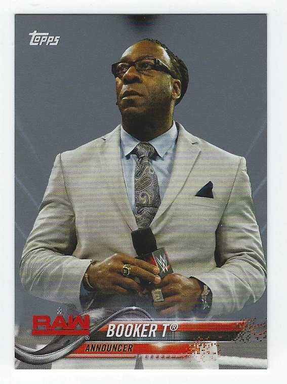BOOKER T 2018 TOPPS WWE WRESTLING SILVER PARALLEL /25 - Image 1 of 1