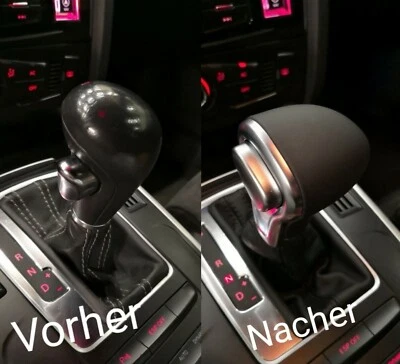 Leder Wahlhebel passend für Audi A6 4G 4F C7 A7 4G Q5 8R Q7 4L Automatik! - Bild 1 von 4