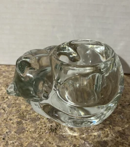 Vintage Indiana Glass Sleeping Kitty Kitten Cat Votive Tea Light Candle Holder - Picture 1 of 9