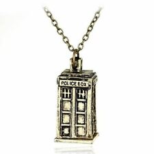 Silver Police Box Tardis Pendant Top Quality Jewellery For Men Women A017