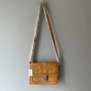 Neu Warehouse Messenger Bag Umhängetasche braun Kunstleder Handtasche Umhängetasche Klappe - Bild 1 von 11