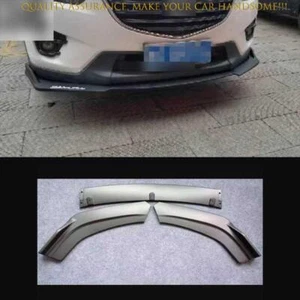 For Mazda CX-5 2013-2016 Matte Black Front Bumper Lip Spoiler Bodykit Refit 3PCS - Foto 1 di 1