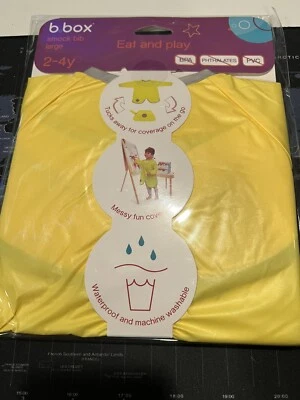 Babero grande b.box para niños pequeños 2-4 años Eat & Play manga larga Foto 1 de 4