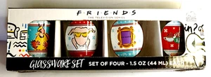 Friends Serie TV Central Perk Turkey Frame Shot Glass Set di 4 NUOVO - Foto 1 di 4