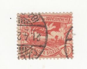 German Occ Upper Silesia 1920. Metallurgical plants, dove of peace. Sc# DR-OS 18